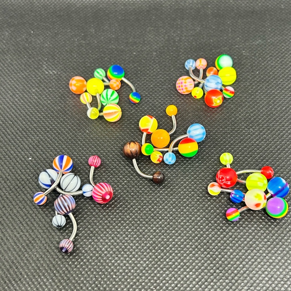 Colorful Belly Button Rings bundle NEW